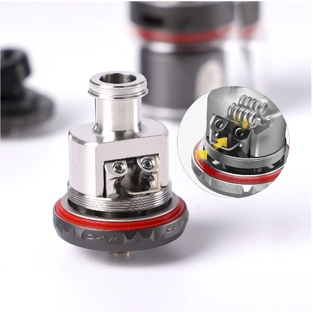 Original OXVA Arbiter RTA 4ml/6ml Capacity 810 & 510 Drip Tip Fit Dual Coil/Single Coil Bottom Airflow Leakproof Vs Zeus X |