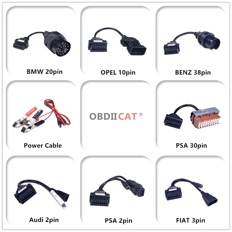 A + Qaulity OBD OBD2 адаптер конвертер Автомобильный Кабель Диагностический Инструмент