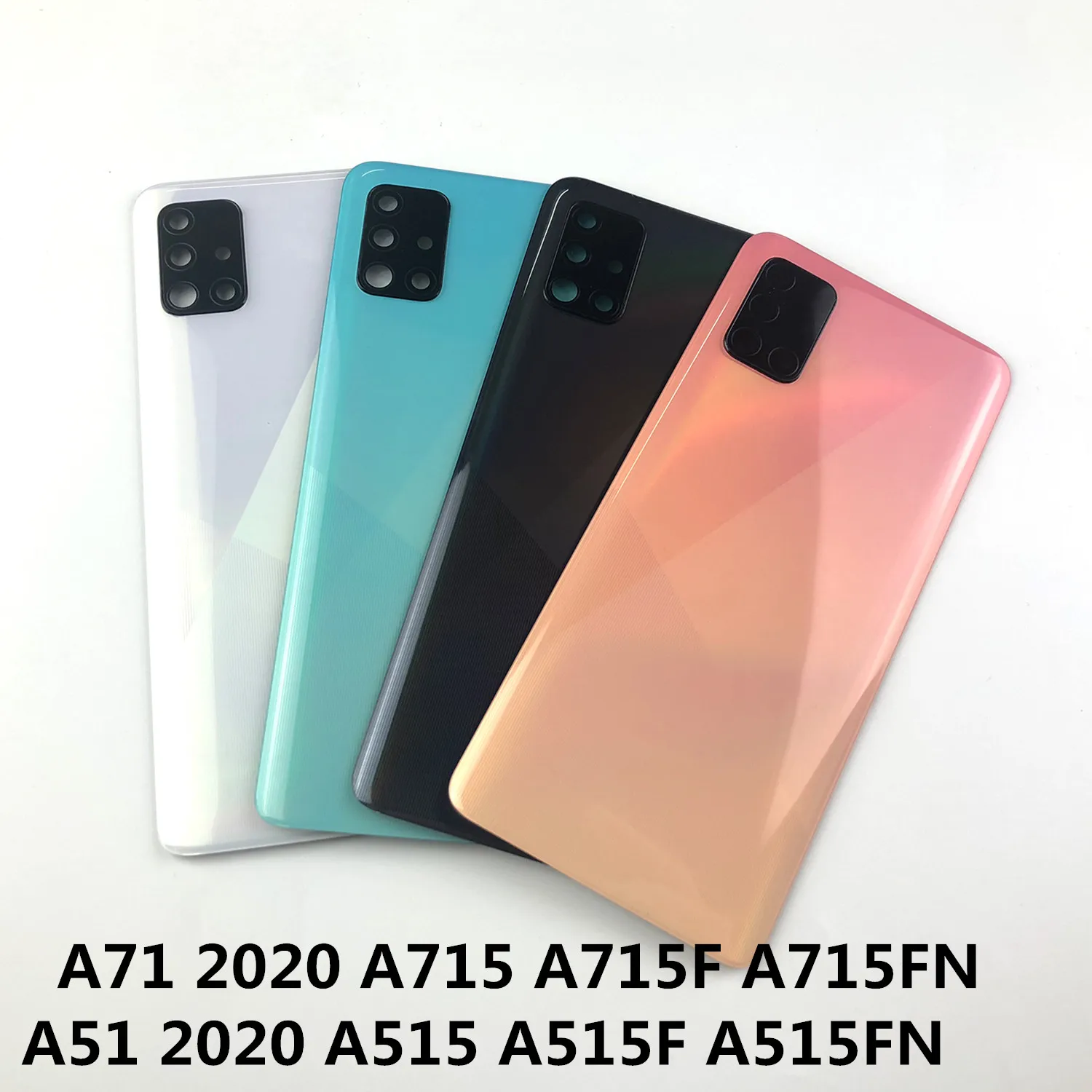 Задняя крышка для SAMSUNG Galaxy A71 2020 A715 A715F/A51 A515 A515F A515FN с логотипом|Корпусы и рамки
