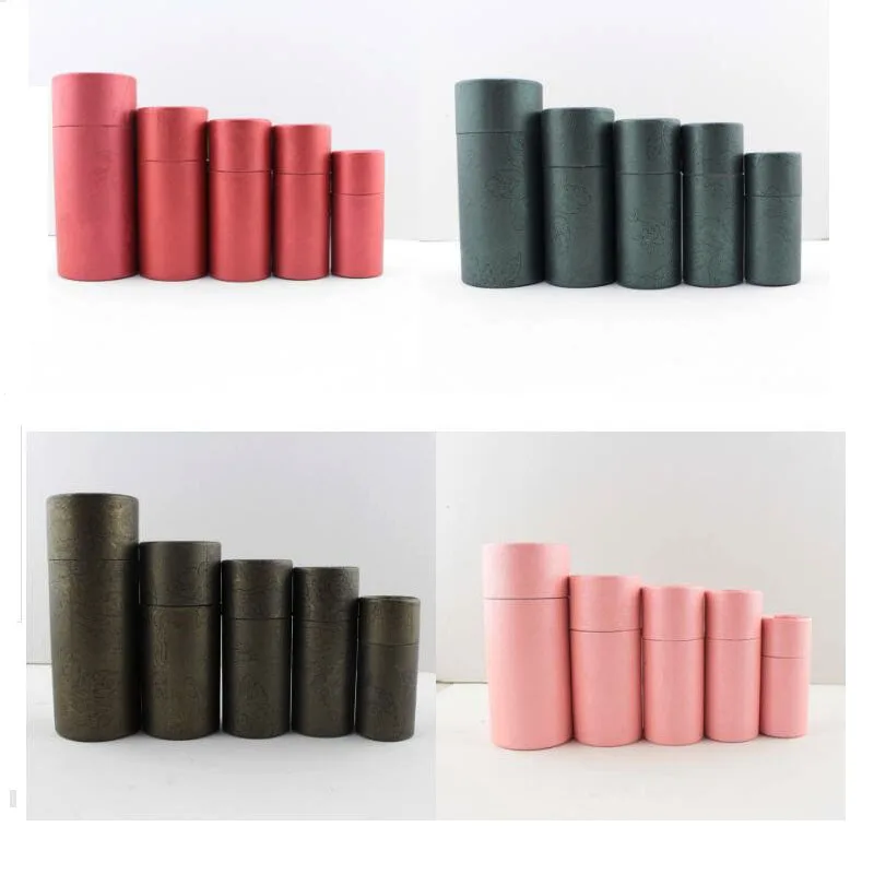 

10/20/30/50/100 ml Kraft paper jar cylinder Essential oil bottle packaging paper tube for gift/perfume/cosmetics 25~ 50pcs 9/13