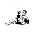 Автомобильная наклейка уникальная боевая дзюдо атлетика ПВХ декоративная наклейка креативная водонепроницаемая крышка царапины черныйбелый, 17 см * 11 см