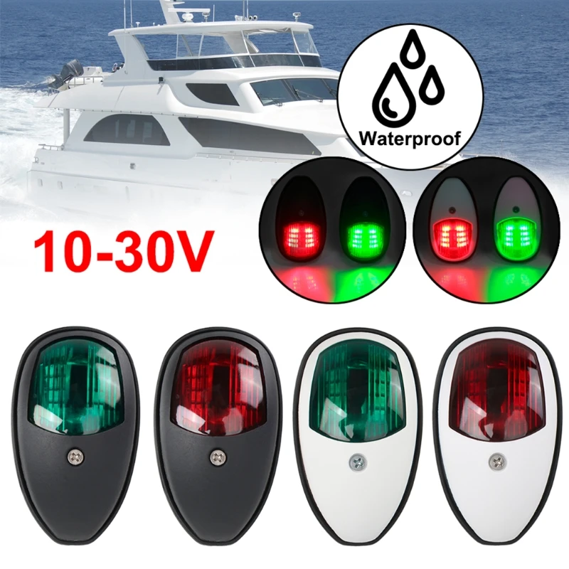 

Светодиодный ная навигационная лампа 2 шт./компл. 12 В для морской лодки, яхты, грузовика, прицепа, фургона, порта Starboard, сигнальная лампа сигна...