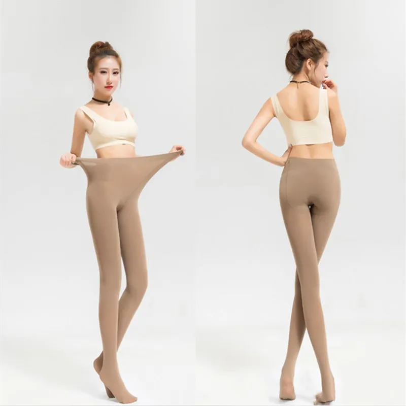 Женские осенне зимние колготки 120D теплые бархатные с подкладкой женские