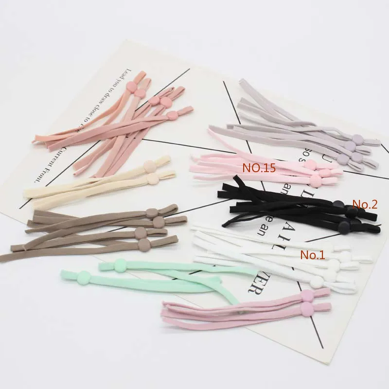 50 шт. ширина 5 мм резинка повязка для ушей регулируемые силиконовые кнопки пряжки