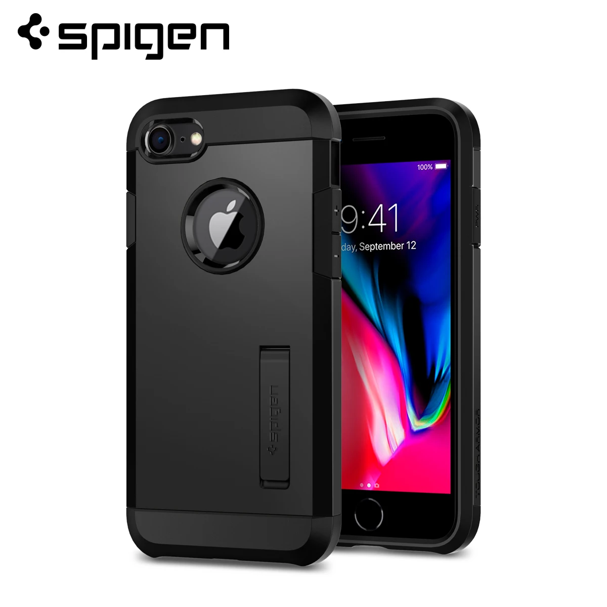 Spigen жесткий армированный чехол для iPhone 8/7 сверхпрочные противоударные Чехлы и