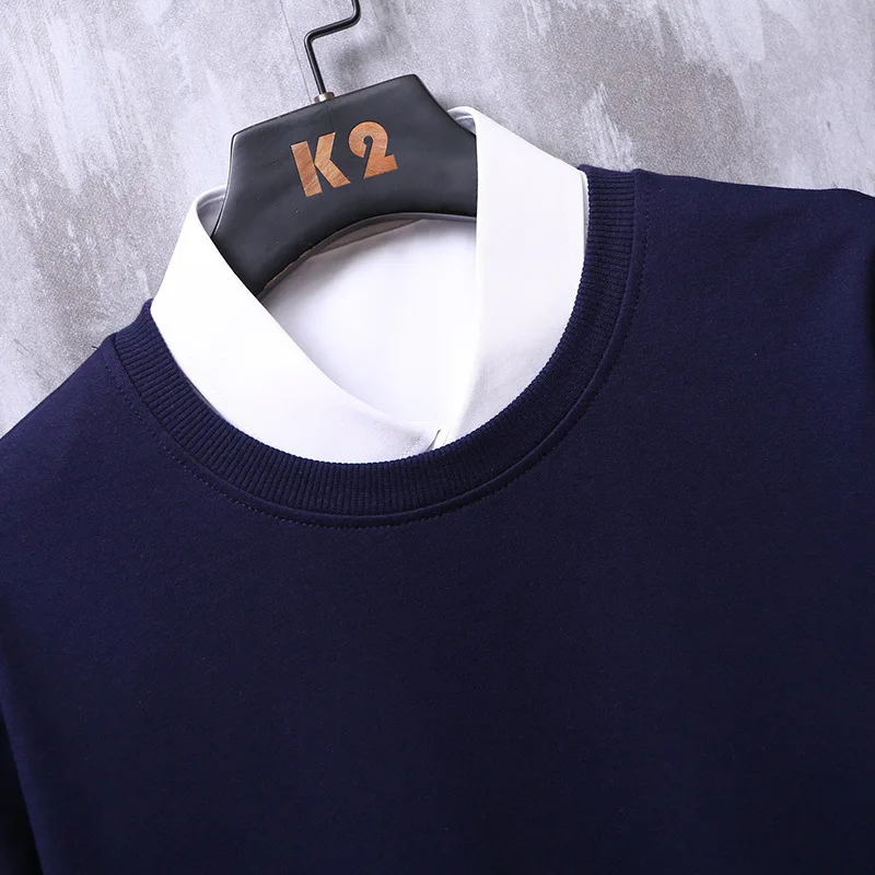 

Round neck sweatshirt men's autumn new style Korean style trend wild loose printing men's autumn and winter models