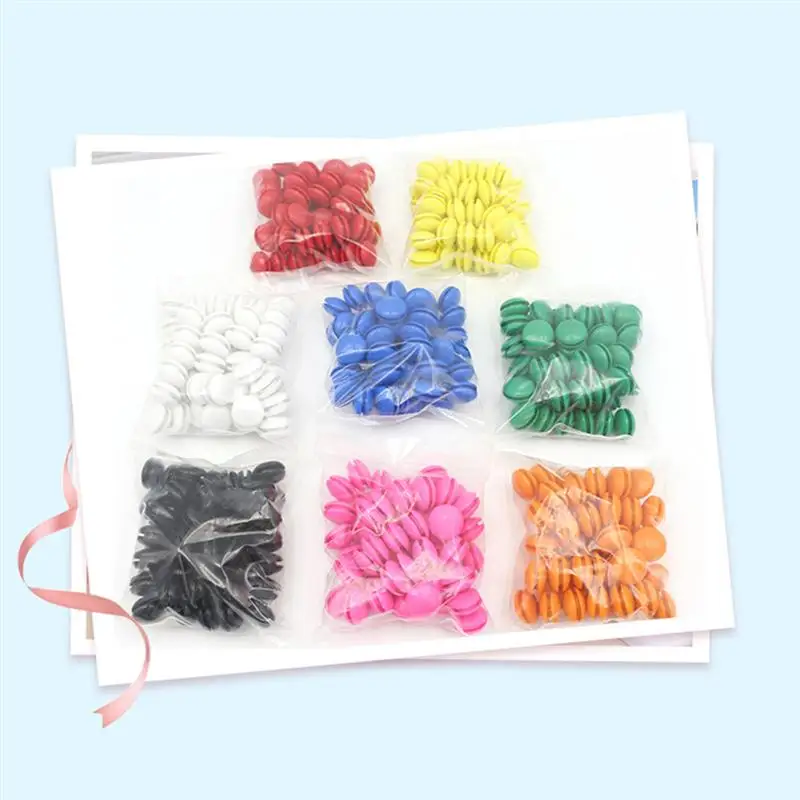 

50pcs Whiteboard Magnetic Pins Button Round Alphabet Letters Affixed Magnet Whiteboard Magnets Paper Stickers (Random Color)