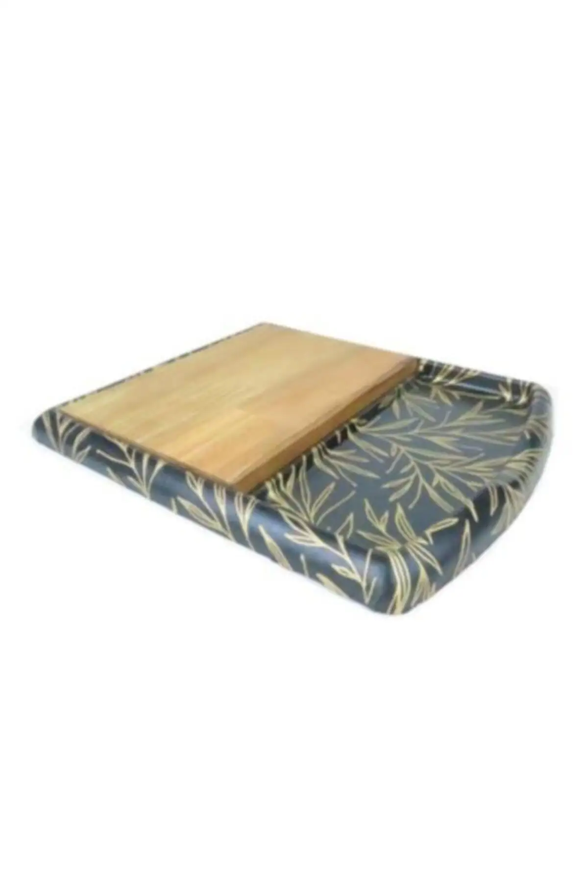 

Large Wooden Cutting Board with Chamber Gilding Look Chopping Board