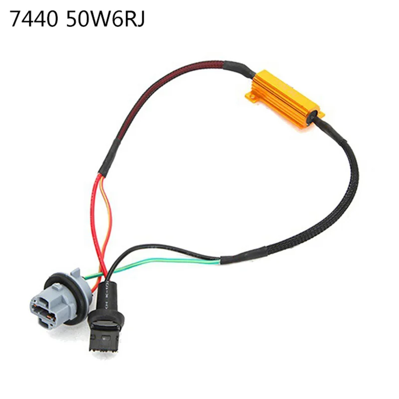 Набор из 2 светодиодных ламп нагрузочный резистор адаптер для фиксации фар