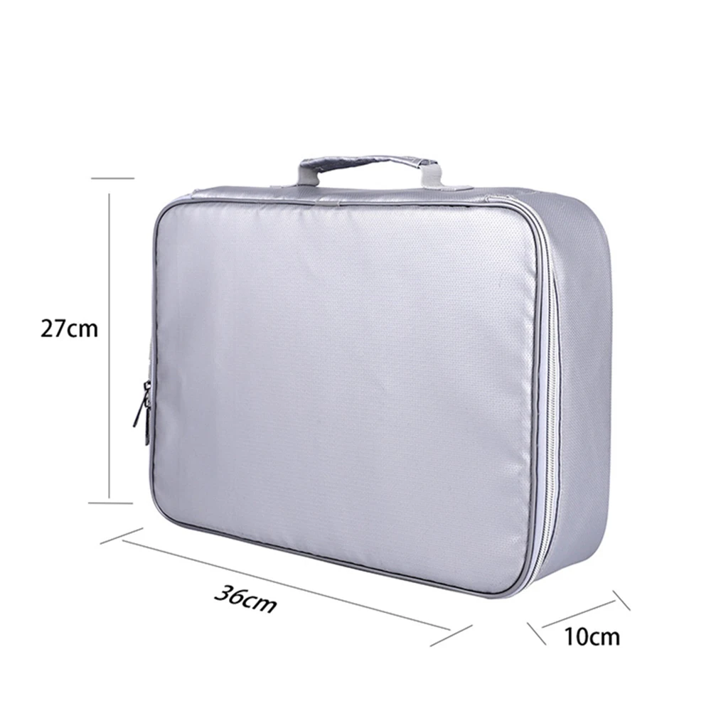

Household Bag Multifunctional Waterproof Fireproof Storage Silver Lightweight