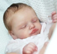 18 bebe reborn doll kits vinyl baby newborn rosalie with cloth body unpainted parts diy blank accessories de boneca acess%c3%b3rios