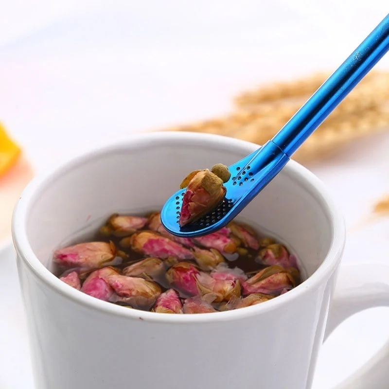 Полезные соломинки из нержавеющей стали мешальные ложки многофункциональные