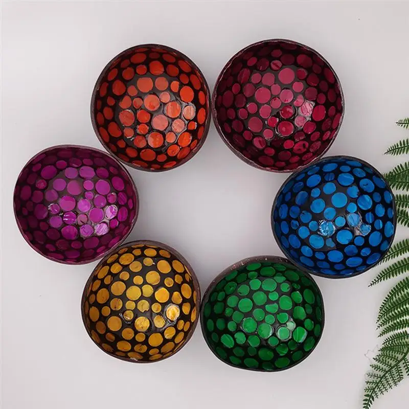 Вьетнамская натуральная Кокосовая чаша декоративная для хранения ключей