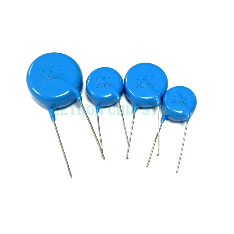 10 шт. 30KV 100PF/220PF/330PF/470PF/680PF/1000PF/2200PF/4700PF/10000PF 30000V Высокая Напряжение Керамика