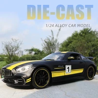 124 benz gtr sports car alloy car diecasts toy vehicles metal toy car model collection sound light high simulation kids gift