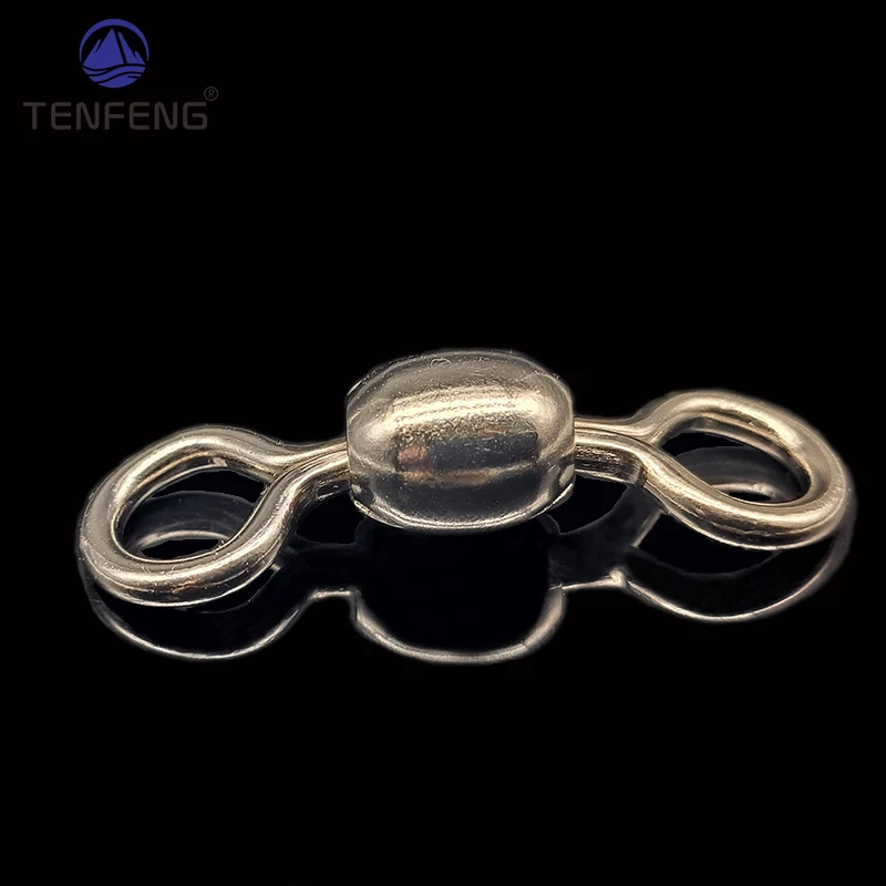 Wholesale by Bulk Fishing Swivels Connector Bearing Rolling Snap Copper Stainless Steel Fishing Tackle Accessories Snaps Pesca