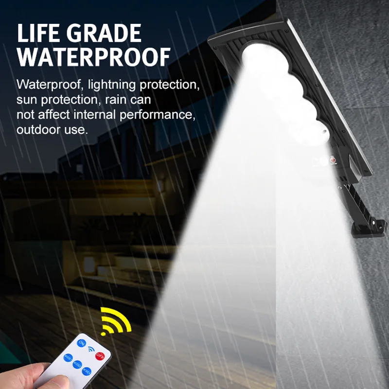 Светильник уличный на солнечной батарее с пультом дистанционного управления