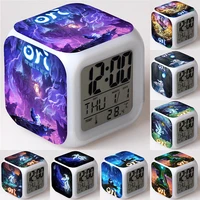 ori and the will of the wisps led clock alarm figure touch light desk watch ori figurine toys for kids boys girls