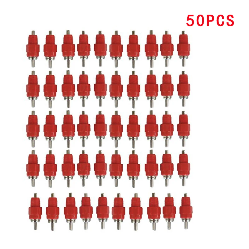 Птицы Курица вода сосковые поилки из нержавеющей стали 360 ° винт в аксессуары