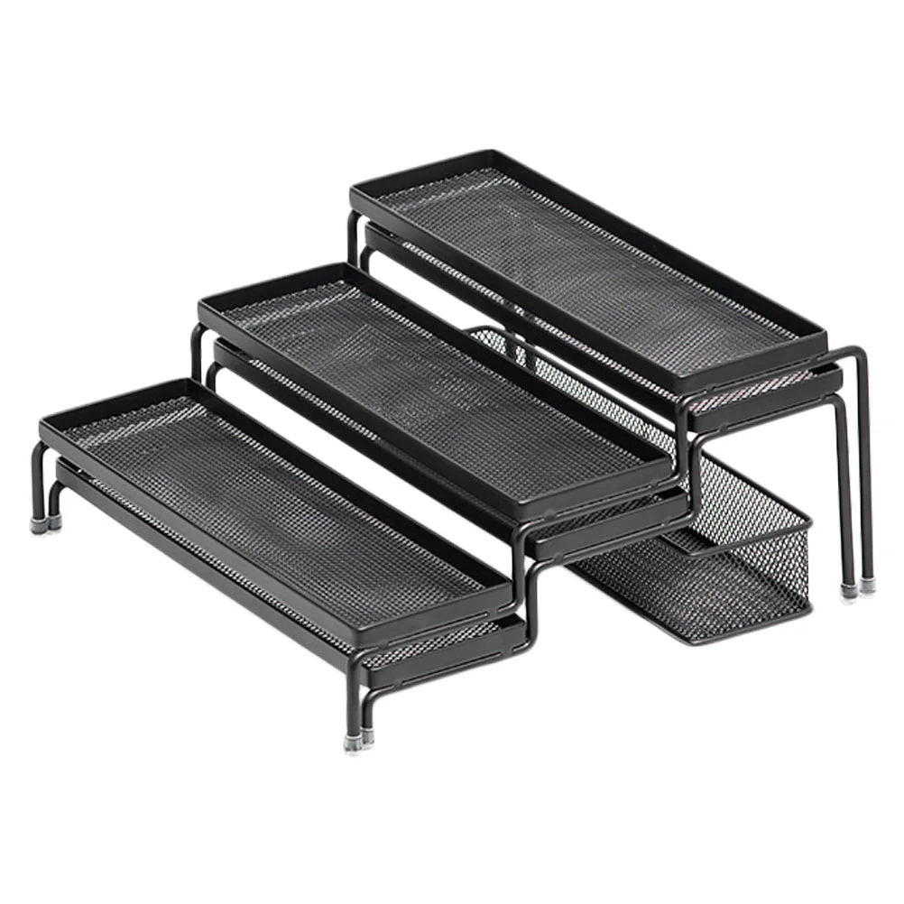 

3 Pcs 1 Set Three-layer Storage Racks Durable Telescopic Seasoning Box Racks