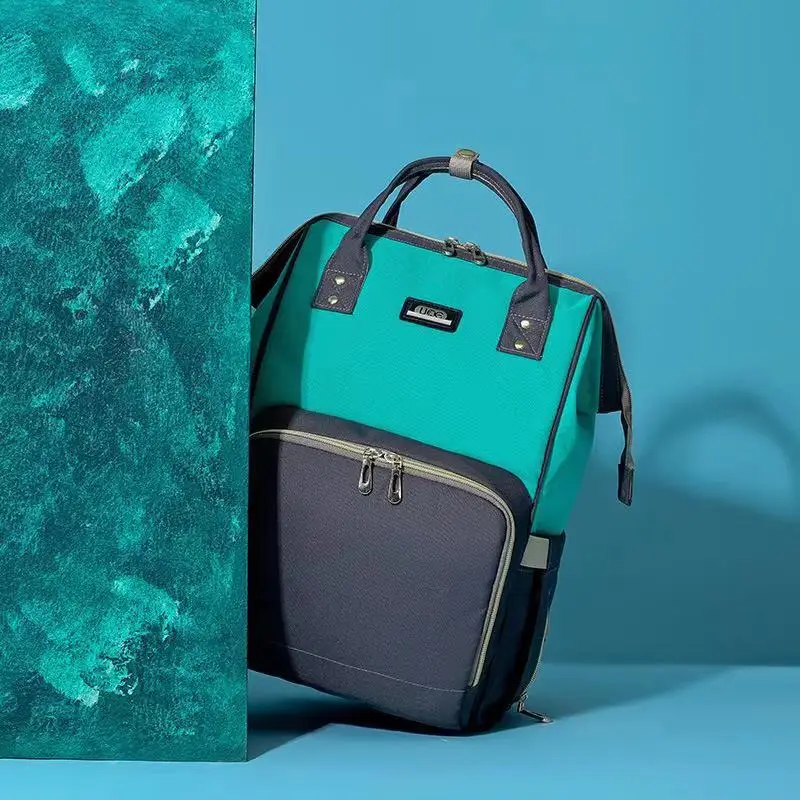 2019Fashion Mummy Maternal Diaper Bag Upgrade New Style Diaper Bag Multi-functional Large Capacity Shoulder Diaper Bag Mommy Bag