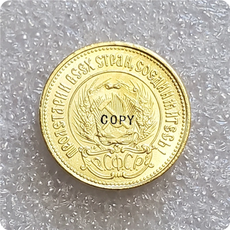 Золотая копия России 1925 CHERVONETZ памятные монеты монет медаль коллекционные