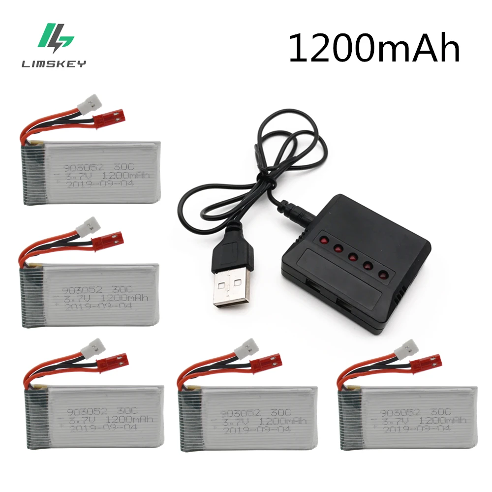 5 шт. зарядное устройство 3 7 в 1200 мАч 25C 903052 + 1|lipo battery|3.7v 1200mahbattery lipo battery |