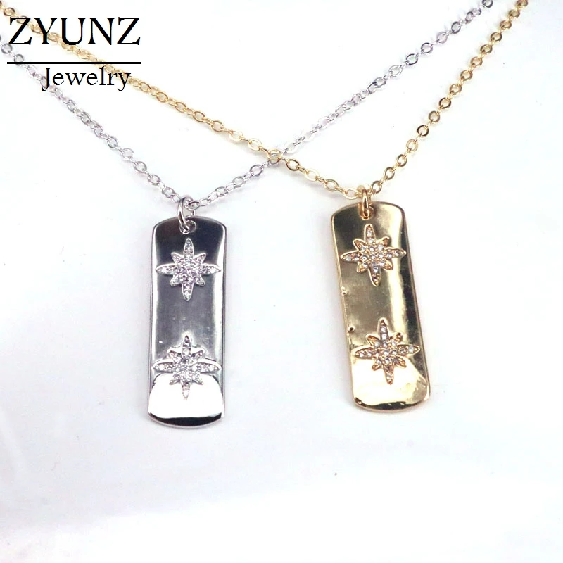 4 шт. модные ювелирные украшения золотого цвета с микрозакрепкой из фианита в