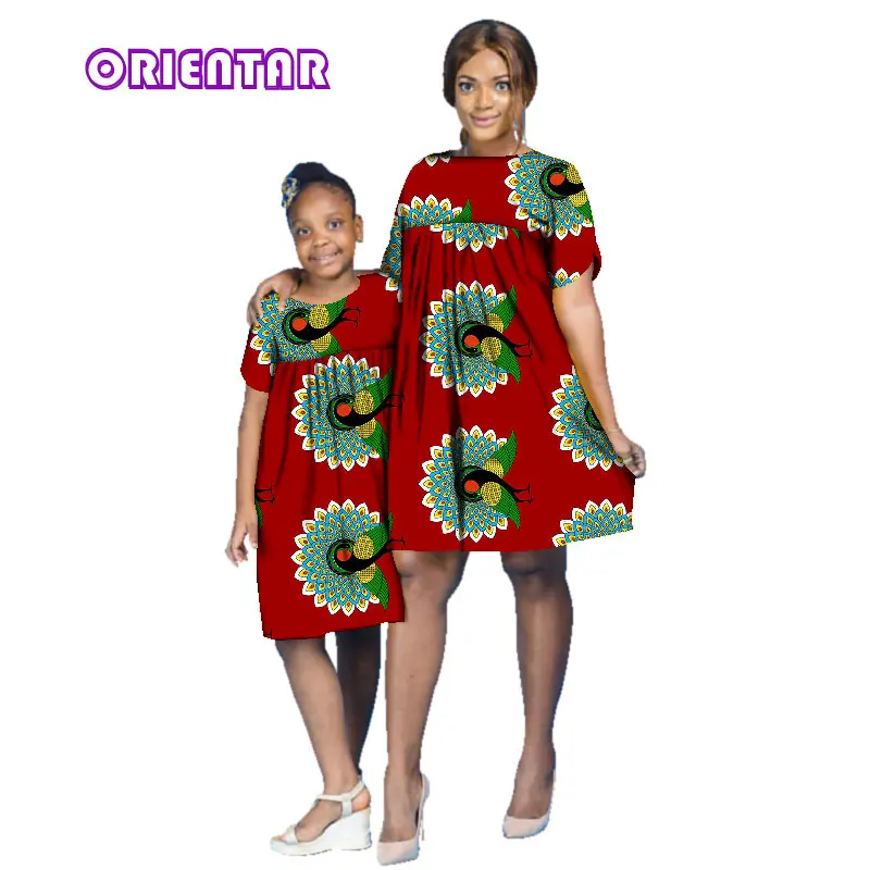 Комплект из 2 предметов платья с принтом в африканском стиле для мамы и дочки