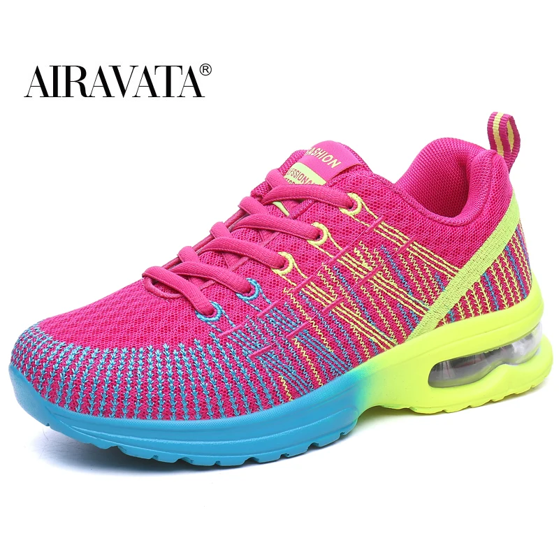 

Airavata Women's Summer Running Sneakers Shoes Outdoor Breathable Fashion Female Jogging Shoes Fitness Colorful Air Cushion Shoe