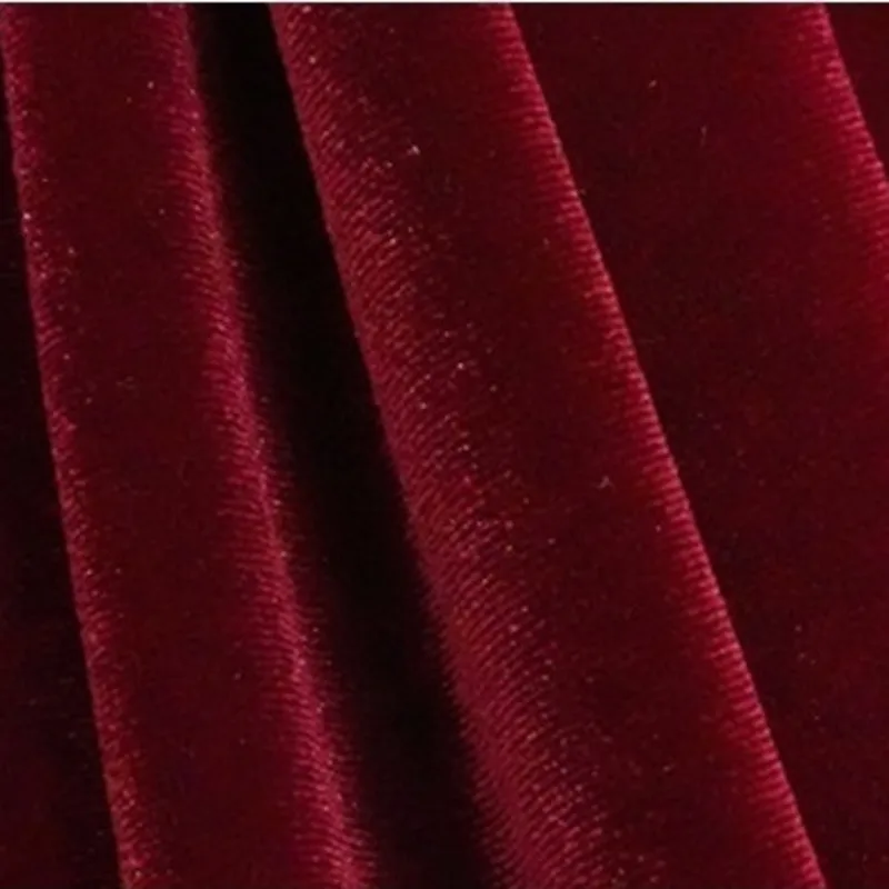 

2021 Spring Autumn Fashion Women Red Sexy Split Dress V-Neck Long Sleeve High Waist Velvet Party Dresses Female Clothes Vestidos