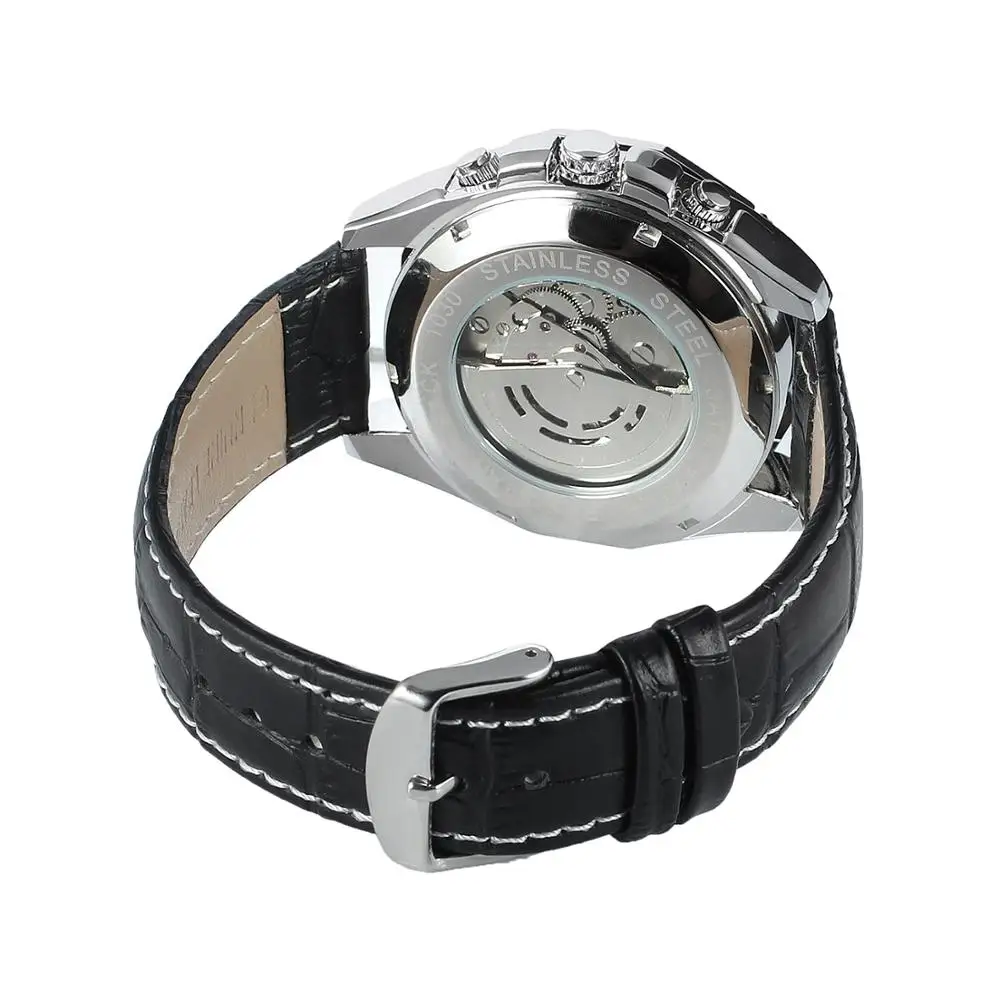 Часы наручные Forsining мужские с автоподзаводом брендовые Роскошные прозрачные в