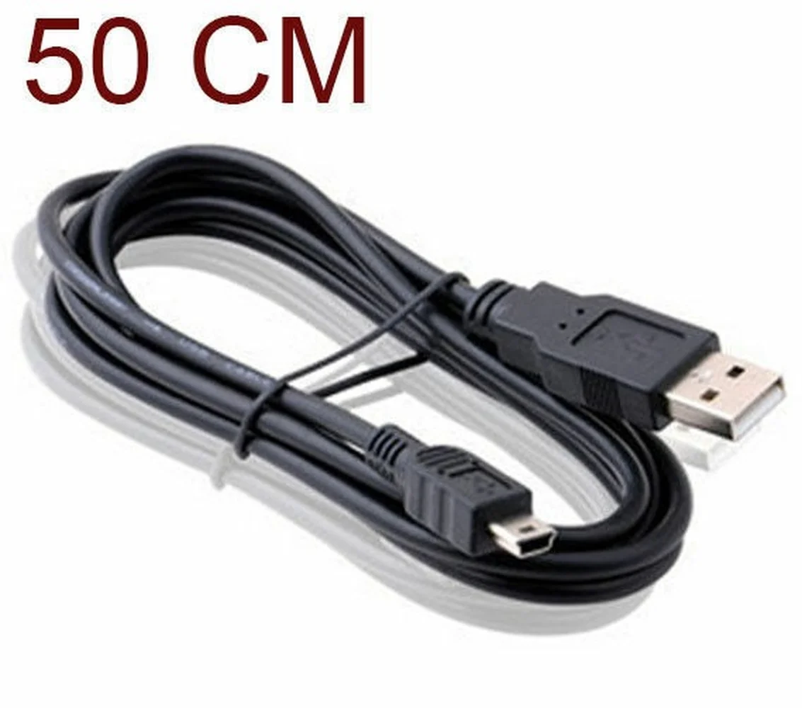 

20pcs Best Black USB 2.0 A Male to Mini 5 Pin B Charging Cable Cord Adapter