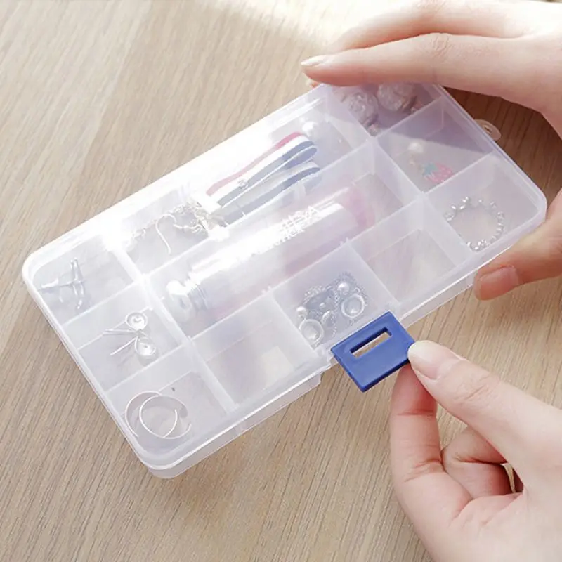 Сетчатый регулируемый пластиковый ящик для хранения ювелирных изделий комната