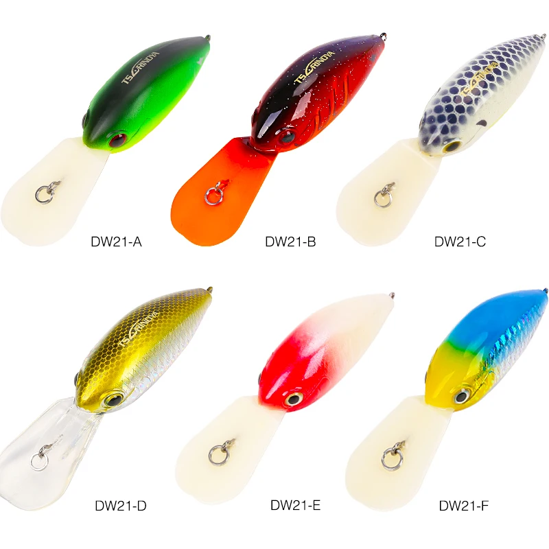 

TSURINOYA Crankbaits 64mm 16.5g Deep 2.3-2.5m Lures Isca Artificial Pesca Swimbait Peche Leurre Fishing Wobblers Bass Pike Bait