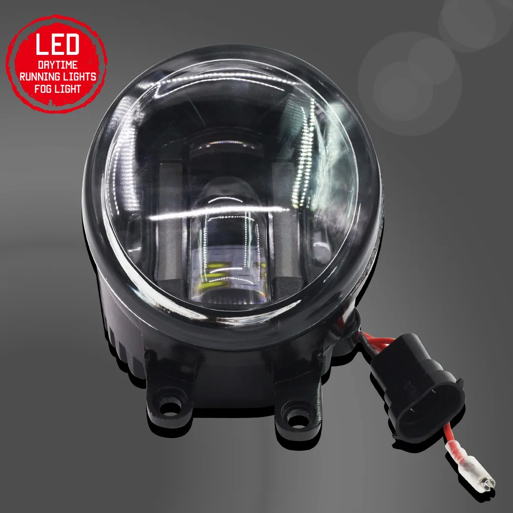 Buildreamen2 2 X Автомобильные светодиодные передние противотуманные фары Дневные