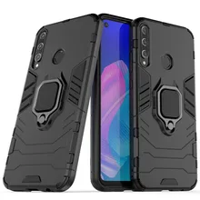 Shockproof Bumper For Huawei P40 Lite E Case Soft Silicone Armor Hard PC Stand Protective Phone Cover For Huawei P40 Lite E 6.39