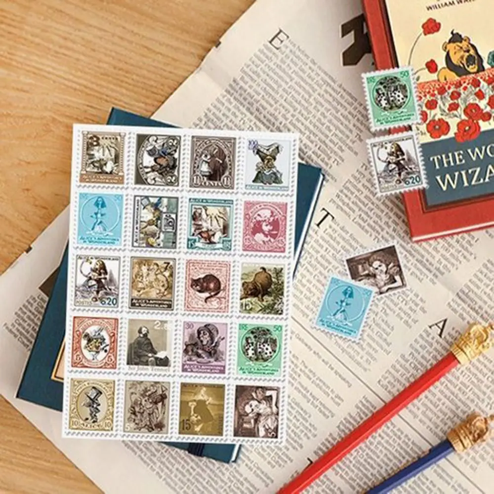 80 шт (4 листов) &quotсделай сам&quot Винтаж Ретро штамп планировщика наклейки Лондон