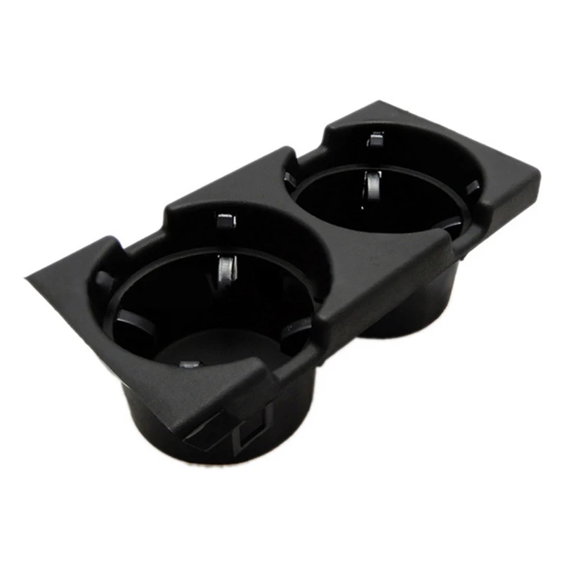 

Car Cup Holder Plastic Portable Front Black Double Hole Car Vehicle Center Console Storage Box And Cup Drink Holder