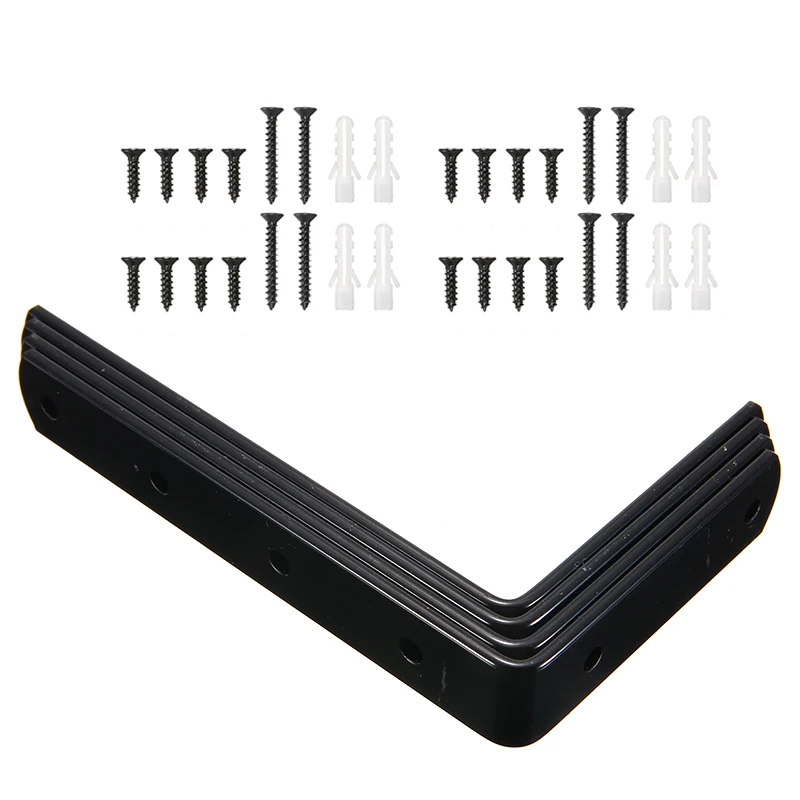 4 шт. чугунные сверхпрочные угловые кронштейны для крепления на стене L образные