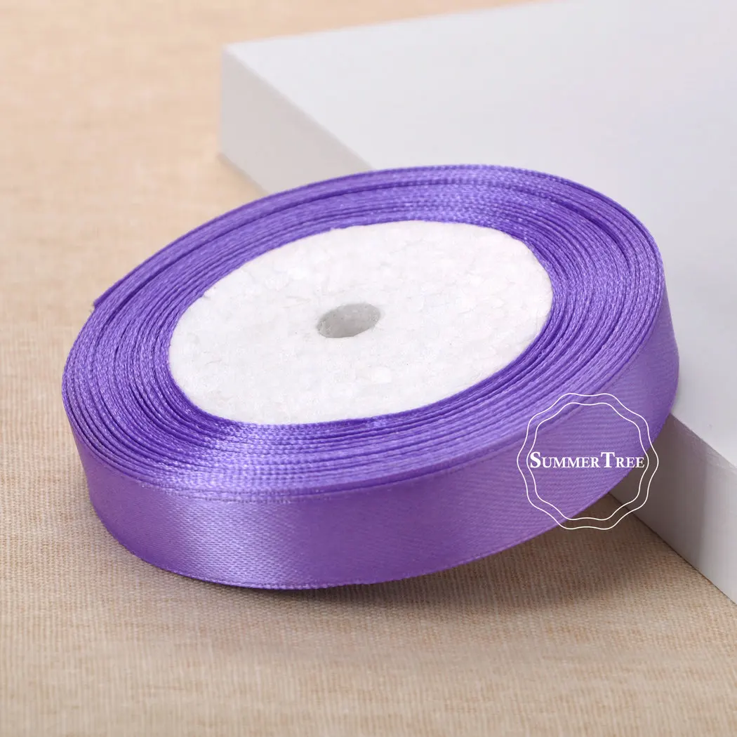 Сатиновая лента Lavender 25 ярдов 6 мм 10 15 38 50 ручная работа сделай сам ремесло товары