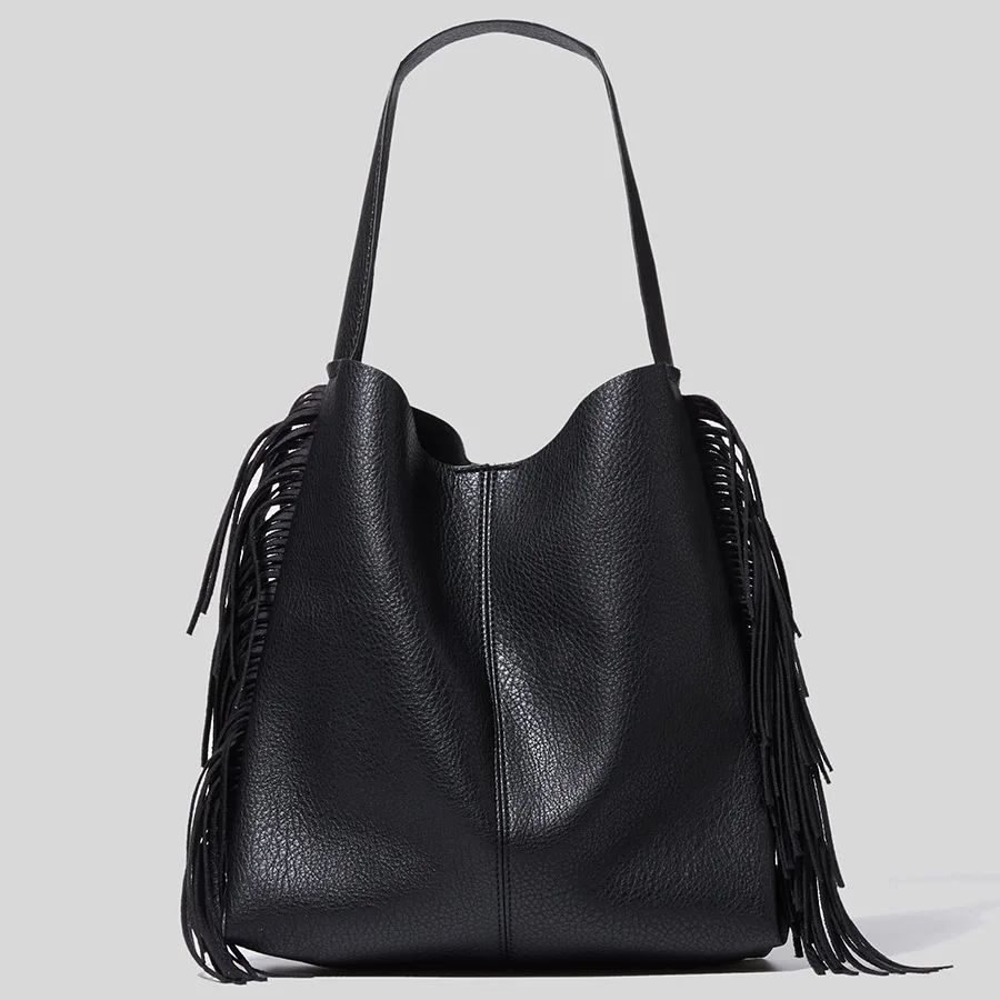 

Женская твидовая сумка на одно плечо, дизайнерская сумка-тоут с полосками, шовным сращением и кожаным узором, вместительная сумка, 2021