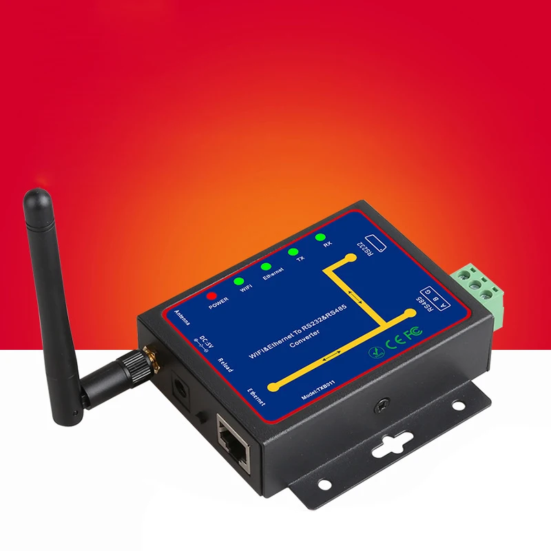 Rs232 Rs485 Rs422 в Ethernet конвертер съемный интерфейс многопортовое преобразование