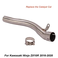 for kawasaki ninja zx10r 2016 2020 motorcycle remove catalyst no cat mid link pipe connect tube