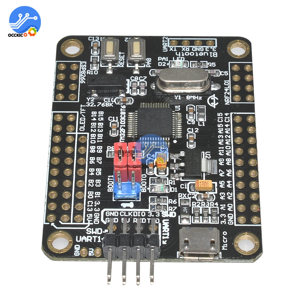 Макетная плата Mini STM32F103C8T6 ARM STM32 51 основная модуль Wi-Fi ESP8266 Интерфейс NRF24L01 с кабелем