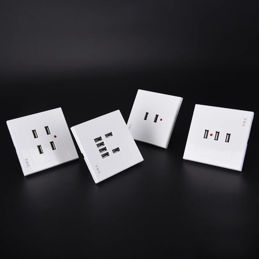 DC 2/3/4 порта USB 5V 3.1A электрическое настенное зарядное устройство док станция