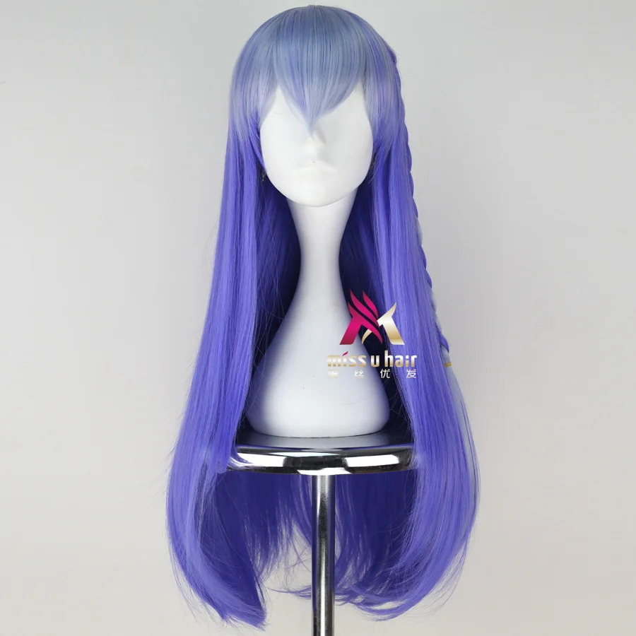 Парик для косплея Happy Tree Friends из фиолетового и синего синтетического волокна