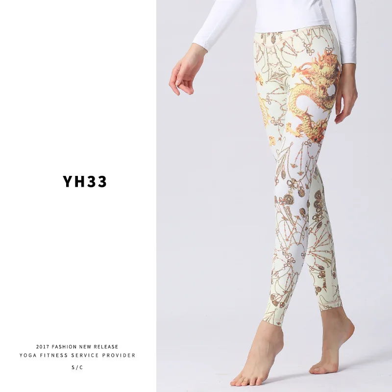 

Luren High Quality Fittness Yoga Leggings Hip Lifting Stretch Workout Pants Print Yoga Pants Leggings Women Workout Leggings