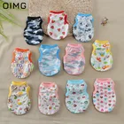 OIMG с изображением кошек и собак из мультфильмов футболки для маленькие собаки одежда летняя дышащая майка для собак Топ панель в форме французского бульдога Чихуахуа Одежда домашний костюм