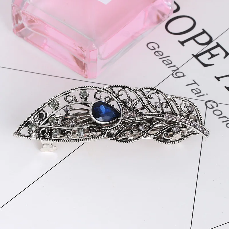 

1Pc Rhinestones Ponytail Pearls Metal Geometric Hairpins Hair Claws Butterfly Large Hair Clips Barrette Headwear For Women Girls